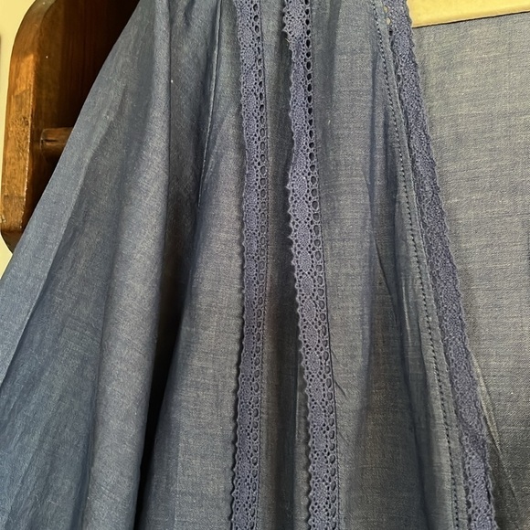 MATILDA JANE Hour By Hour Chambray Blue Denim Tie Waist Jacket, Size XS, EUC. - Picture 5 of 14